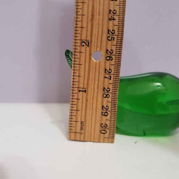 Whale Art Glass Green Figurine Paperweight Home Office Decor 3"×2" - Picture 9 of 9